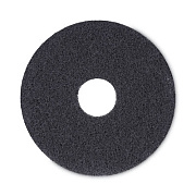 Boardwalk Stripping Floor Pads, 13" Diameter, Black, 5/Carton (4013BLA)