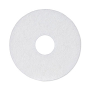 Boardwalk Polishing Floor Pads, 12" Diameter, White, 5/Carton (4012WHI)
