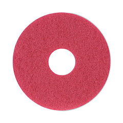 Boardwalk Buffing Floor Pads, 12" Diameter, Red, 5/Carton (4012RED)