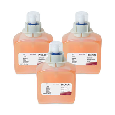 PROVON Antimicrobial Skin Cleanser Refill, For FMX-12 Dispenser, Unscented, 1,200 mL, 3/Carton (530403)