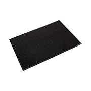 Crown Rely-On Olefin Indoor Wiper Mat, Rectangular, Black Cut Pile Surface, 48" x 72" (GS0046BK)