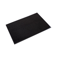Crown Rely-On Olefin Indoor Wiper Mat, Rectangular, Black Cut Pile Surface, 36" x 60" (GS0035BK)