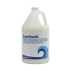 Boardwalk Mild Cleansing Lotion Hand Soap Refill, Cherry Scent, 1 gal Bottle, 4/Carton (420CT)