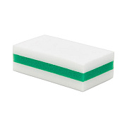 HOSPECO eXpunge Sponges, 4.75 x 2.5, 1.13" Thick, White/Green, 24/Carton (X24PLUS)