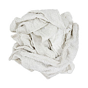 HOSPECO New White Economy Terry Rags, White, 10 lb/Carton (53710)