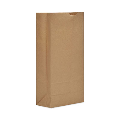 AJM Packaging Corporation Grocery Bag, 13.75" x 8.5" x 24", Kraft, 500/Bundle (GX2560)