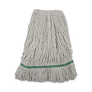 Boardwalk Narrowband Looped-End Mop Head, Premium Standard Head, Cotton/Rayon /Synthetic Fiber, Medium, White (502WHNB)