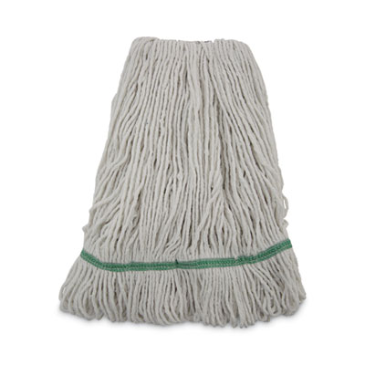 Boardwalk Narrowband Looped-End Mop Head, Premium Standard Head, Cotton/Rayon /Synthetic Fiber, Medium, White (502WHNB)