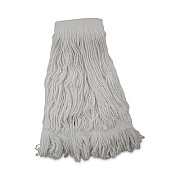 Boardwalk Mop Head, Pro Loop Web/Tailband, Premium Saddleback Head, Rayon, 24 oz., White, 12/Carton (524R)