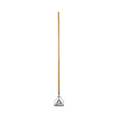 Boardwalk Quick Change Metal Head Wooden Mop Handle, Junior, 54", Natural (601)