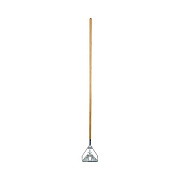 Boardwalk Screw Clamp Metal Head Wooden Mop Handle, #20+, 62", Natural (603)