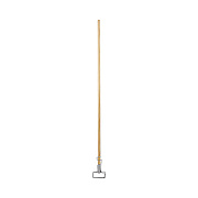 Boardwalk Spring Grip Metal Head Mop Handle for Most Mop Heads, 60", Natural (609)