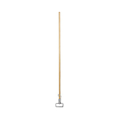 Boardwalk Spring Grip Metal Head Mop Handle for Most Mop Heads, 60", Natural (609)