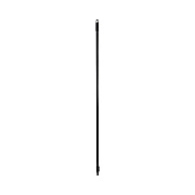 Boardwalk Fiberglass Broom Handle, Nylon Plastic Threaded End, 1" dia x 60", Black (636)