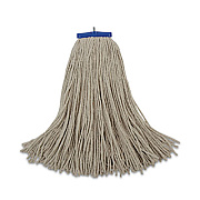 Boardwalk Cut-End Lie-Flat Wet Mop Head, Cotton, 24 oz, White, 12/Carton (724CCT)