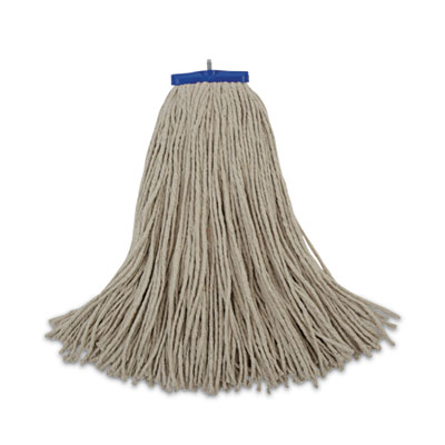 Boardwalk Cut-End Lie-Flat Wet Mop Head, Cotton, 24 oz, White, 12/Carton (724CCT)