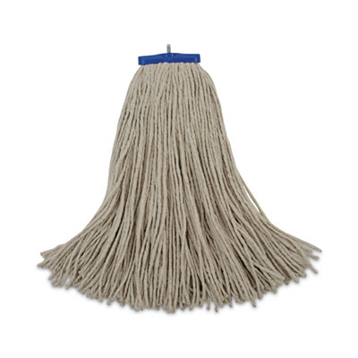 Boardwalk Cut-End Lie-Flat Wet Mop Head, Cotton, 24 oz, White (724CEA)