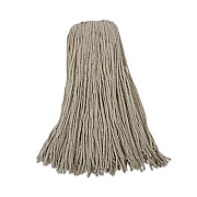 Boardwalk Mop Head, Economical Lie-Flat Head, Cotton Fiber, 32 oz, White, 12/Carton (732C)
