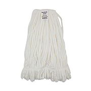 Boardwalk Mop Head, Looped, Enviro Clean With Tailband, Cotton/Synthetic, Large, White, 12/Carton (8003)
