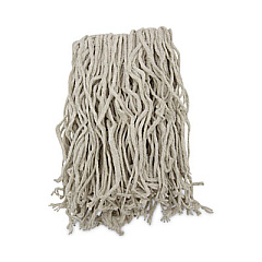 Boardwalk Mop Head, Cotton, Cut-End, White, 4-Ply, #16 Band, 12/Carton (CM02016S)