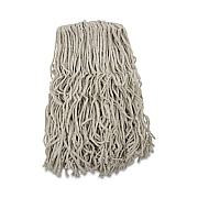Boardwalk Banded Cotton Mop Heads, 24 oz, White, 12/Carton (CM20024)