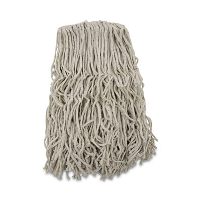 Boardwalk Banded Cotton Mop Heads, 24 oz, White, 12/Carton (CM20024)