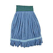 Boardwalk Microfiber Looped-End Wet Mop Heads, Medium, Blue, 12/Carton, 12/Carton (MWTMBCT)