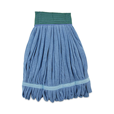 Boardwalk Microfiber Looped-End Wet Mop Heads, Medium, Blue, 12/Carton, 12/Carton (MWTMBCT)