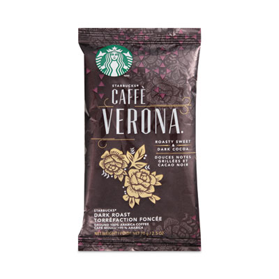 Starbucks Coffee, Caffe Verona, 2.5 oz Packet, 72/Carton (11018192CT)