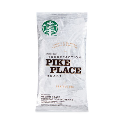 Starbucks Coffee, Pike Place, 2.5 oz Packet, 72/Carton (11018197CT)