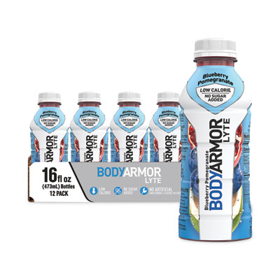 BodyArmor LYTE Sports Drink, Blueberry Pomegranate, 16 oz Bottle, 12/Pack (10002011)