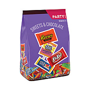 Hershey's Snack-Size Sweets and Chocolate Assortment Party Pack, 34.19 oz Bag (HEC93942)