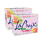 LaCroix Sparkling Water, Guava Sao Paulo, 12 oz Can, 12 Cans/Pack, 2 Packs/Carton (NAV40113)