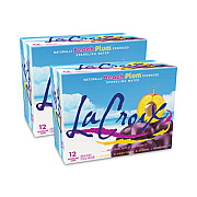 LaCroix Sparkling Water, Beach Plum, 12 oz Can, 12 Cans/Pack, 2 Packs/Carton (NAV40114)