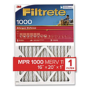 Filtrete Allergen Defense Air Filter, MERV 11, MPR 1000, 16 x 20 (70071355914)