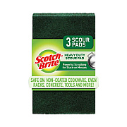 Scotch-Brite Heavy-Duty Scouring Pad, 3.8 x 6, Green, 10/Carton (22310CT)