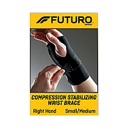 FUTURO Energizing Wrist Support, Small/Medium, Fits Right Wrists 5.5" to 6.75", Black, 12/Carton (48400ENCT)