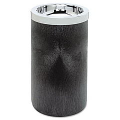 Rubbermaid Commercial Smoking Urn with Metal Ashtray Top, 19.5h x 11.5 dia, Black (258500BLA)