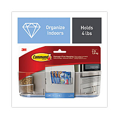 Command Large Caddy, 4 lb Capacity, 8.5"w, Clear (70005143550)