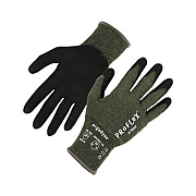 ergodyne ProFlex 7042 ANSI A4 Nitrile-Coated CR Gloves, EN388: 4X41D, 9" Long, Large, Green, Pair (10344)