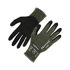 ergodyne ProFlex 7042 ANSI A4 Nitrile-Coated CR Gloves, EN388: 4X41D, 9" Long, Large, Green, Pair (10344)