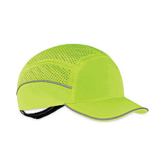 ergodyne Skullerz 8955 Lightweight Bump Cap Hat, Short Brim Lime (23351)