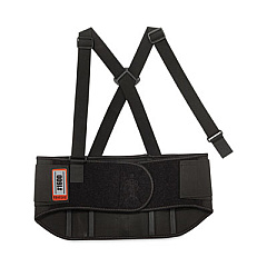 ergodyne ProFlex 1600 Standard Elastic Back Support Brace, X-Small, 20" to 25" Waist, Black (11101)