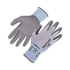 ergodyne ProFlex 7025 ANSI A2 PU Coated CR Gloves, EN388: 2X42B, 9" Long, Small, Blue, Pair (10432)