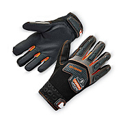 ergodyne ProFlex 9015F(x) Certified Anti-Vibration Gloves with Dorsal Protection, EN388: 2121X, XX-Large, Black, Pair (17306)