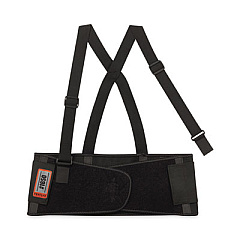 ergodyne ProFlex 1650 Economy Elastic Back Support Brace, X-Small, 20" to 25" Waist, Black (11091)