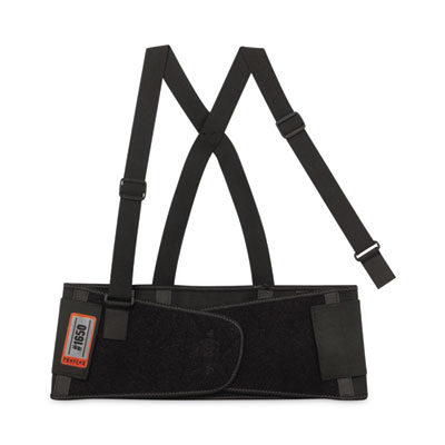 ergodyne ProFlex 1650 Economy Elastic Back Support Brace, X-Small, 20" to 25" Waist, Black (11091)