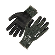 ergodyne ProFlex 7070 ANSI A7 Nitrile Coated CR Gloves, EN388: 4X42F, 9" Long, Small, Green, 12 Pairs (18032)