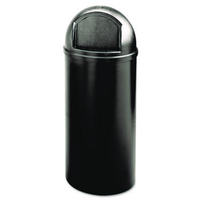 Rubbermaid Commercial Marshal Classic Container, 15 gal, Plastic, Black (816088BK)