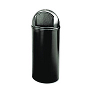 Rubbermaid Commercial Marshal Classic Container, 25 gal, Plastic, Black (817088BK)